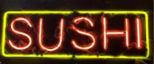 Japanisches Sushi Reis Fisch Meeresfrüchte offen 24"x24" Neonlicht Schild Lampe Display Dekor - Bild 1 von 14