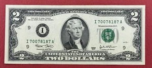 USA $2 Dollars Bill 2003 “I9-Minneapolis” XF-AUNC. #PL2880 - Picture 1 of 2