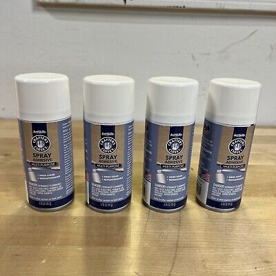 ArtSkills Crafters Closet Multi-Purpose Spray Adhesive 3.35 Oz LOT OF 4 • 19.99$