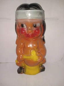 Vintage Indianer Kreidegeschirr Bank 12" Top Zustand Karneval Preis - Bild 1 von 11