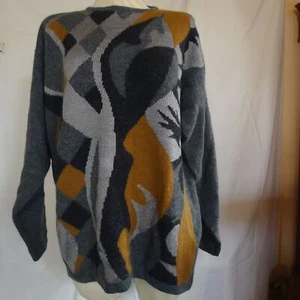 Vintage Pullover Größe 42/44 Louis London ungetragen 87% Lambswool 18% Angora - Bild 1 von 5