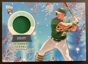 Conner Chapel 2023 Topps Holiday Mega Relic Card Rookie 12/25 Red Metallic SSP - Picture 1 of 3
