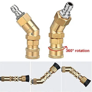 1/4" Quick Connecting Pivoting Coupler for Pressure Washer Nozzle,Cleaning Hard - Picture 1 of 8