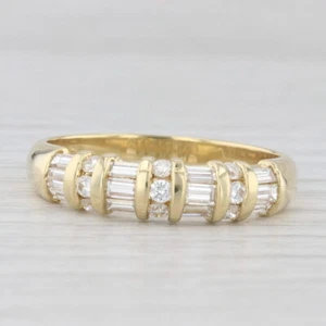 Anillo De Boda De Diamante 1ctw De Oro Amarillo De 18k Tamaño 12.5 Apilable - Imagen 1 de 10