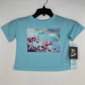 Pijama de salón Art Class para niñas talla XS azul claro floral manga corta de ensueño - Imagen 1 de 7