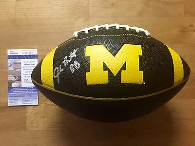 Jake Butt Signed Michigan Wolverines Black Football JSA Coa - Image 1 of 2