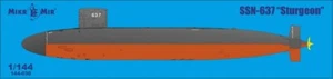 Kit modelo plástico escala esturión 1/144 SSN Mikro Mir 144-030 - Imagen 1 de 12
