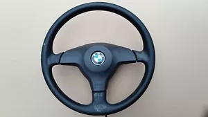 BMW E34 E32 E31 E36 Z3 M3 OEM ORIGINAL SPORTS STEERING WHEEL II 3 SPOKE KBA70156 - Picture 1 of 13