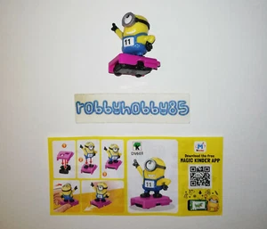 DV603 DISCO STUART + BPZ KINDER SORPRESA ITALIA 2020 MINIONS 2 THE RISE OF GRU - Picture 1 of 1