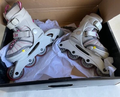 K2 Bota Suave Anna Jr [11 YTH - JR 2] Patines Recreativos En Línea Rosa Un Freno Foto 1 de 4