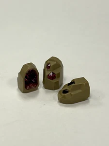 Lego Dark Tan Geode Lot of 3 Minifigure Accessory - Picture 1 of 1