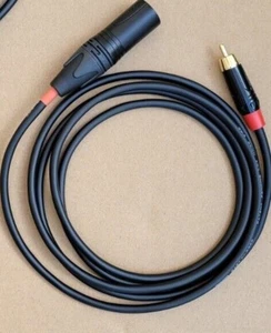 Cable micrófono de micrófono de audio Mogami 2552 Neutrik XLR macho dorado a RCA 1-20 FT - Imagen 1 de 15