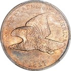 1857 1C Obv of 1856 Snow-2 Flying Eagle Cent Pcgs Au58 (Photo Seal)