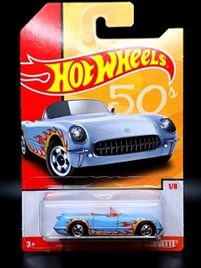 Corvette 1/8 Target exclusivo azul Hot Wheels años 50 Throwback Series '55 - Imagen 1 de 6