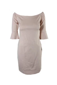 Bar Iii Ballet Pink Off-The-Shoulder Bell-Sleeve Dress S - Picture 1 of 3