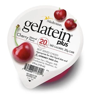 Gelatein Plus Oral Supplement Cherry 4 oz. Cup 36 Ct - Picture 1 of 5