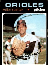 1971 Topps Mike Cuellar Baltimore Orioles #170
