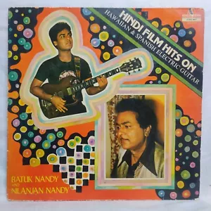Hindi Films Hits on Guitar Batuk Nilanjan Nandi LP Vinyl Record Bollywood Indian - Picture 1 of 9