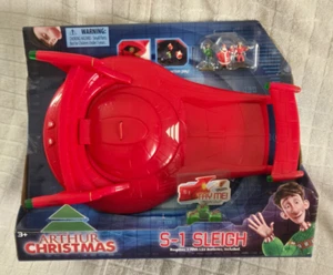 2011 The Bridge Direct Arthur Christmas S-1 Sleigh with 3 Mini Figures Santa - Picture 1 of 5