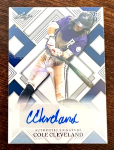 COLE CLEVELAND 2023 LEAF PERFECT GAME BLUE SHIMMER AUTOGRAPH 1/1 FIU - Picture 1 of 3