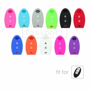 Silicone Cover 3 Buttonfit for NISSAN Versa Rogue Pathfinder Smart Remote Key - Picture 1 of 23