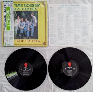 Brothers Four AS TIME GOES BY Bob Flick JAPAN 2X lp EMI EWS-40191/92 insert OBI - Picture 1 of 8