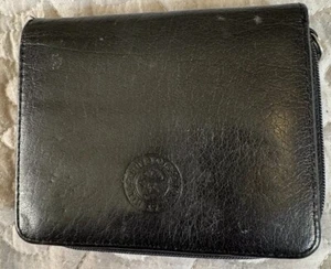 Vintage Beverly Hills Polo Club Mens Black Bifold Card Bill Leather Wallet - Picture 1 of 13