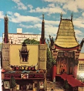 C.1960's Chinese Theater Hollywood ca. Postkarte P2 - Bild 1 von 3