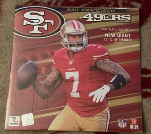 Calendario de pared San Francisco 49ers 2016 Colin Kaepernick Carlos Hyde NFL - Imagen 1 de 5