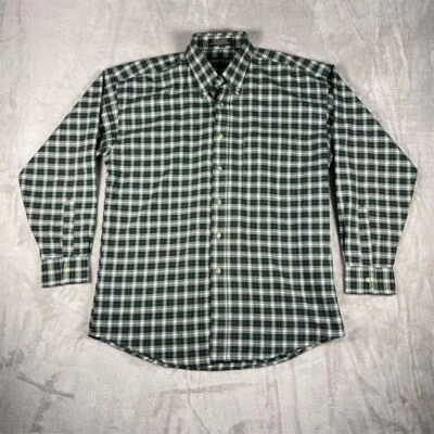 Camisa Mocasines Reed & James Para Hombre A Cuadros Verde Manga Larga Talla L Foto 1 de 4