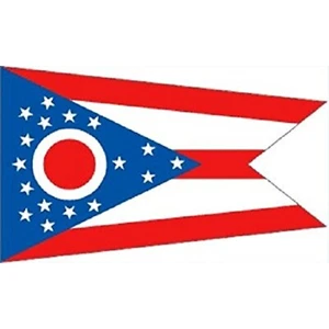Banderín Bandera del Estado de Ohio OH Bandera del Estado Nuevo Interior Exterior 3x5 pies Nuevo 3' por 5' - Imagen 1 de 2