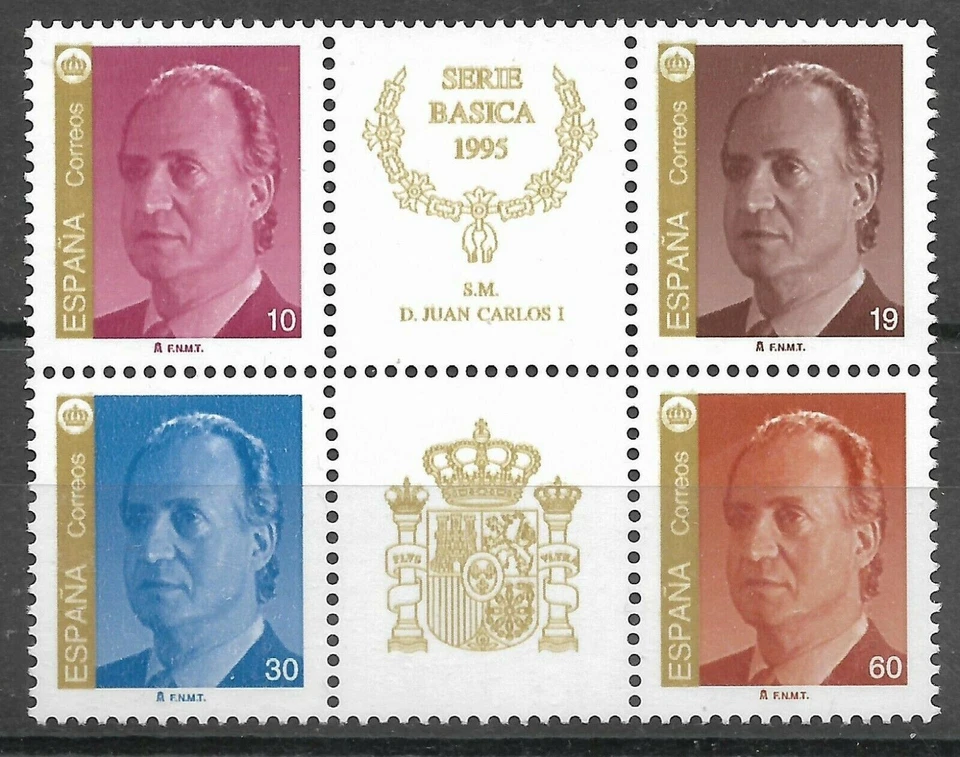 Serie Basica Bloque 1995 . Edifil  3378A-3381A  MNH - Imagen 1 de 1