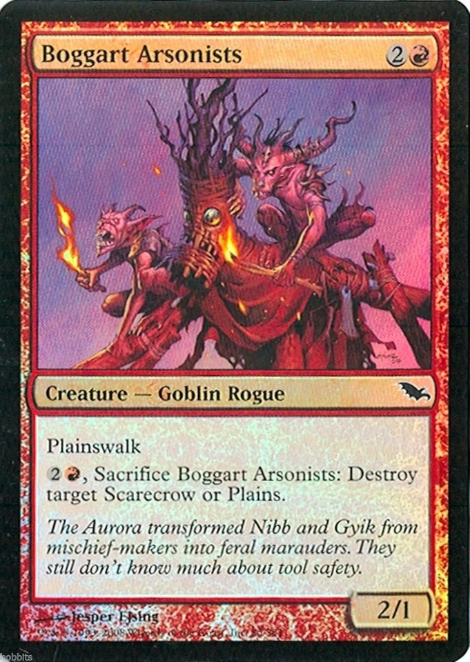 MTG - Shadowmoor - Boggart Arsonists - 2X - Foil - NM - Image 1 of 1