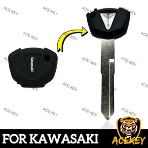 COMBO For Kawasaki Vulcan 650 ZX636 ZX6R 6R NINJA 10R14 NINJA400 Blank Key+Cover - Bild 1 von 9