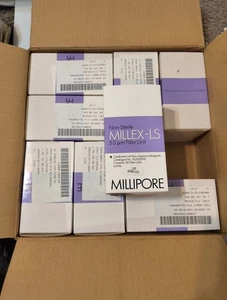 Millipore SLLS025NS Millex LS Hydrophobic  Fluoropore PTFE syringe filter 400ea - Picture 1 of 7