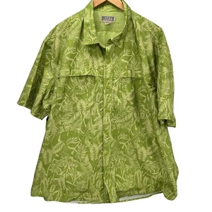 Camisa Duluth Trading Para Hombres 3XL Verde Tropical Ventilada Manga Corta Abotonada - Imagen 1 de 10