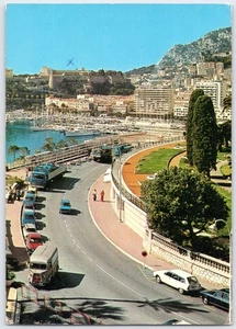 Vintage Monaco Harbor & Principality View Postcard by Editions Molipor - Picture 1 of 2