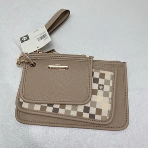 Anne Klein Logo Trio (3 Stück) Beutel Set hellbraun Sesam neu mit Etikett neu mit Etikett goldfarben - Bild 1 von 14