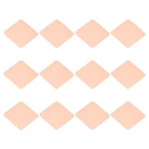 12 Pcs Heatsink Copper Pad Shim IC Chipset GPU Thermal Heatsink (15x15x0.3mm) - Photo 1/7