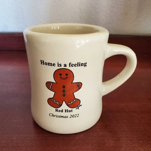 RED HUT CAFE Restaurant Geschirr Kaffeebecher Tasse WEIHNACHTEN 2022 Lebkuchenmann - Bild 1 von 7