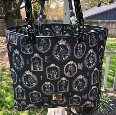 Disney Dooney & Bourke Haunted Mansion Nylon Portraits Shopper Tote - Image 1 of 2