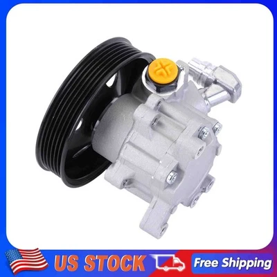 0044669401 For 2006 Mercedes Benz CLS500 CLS55 AMG Power Steering Pump W/Pulley - Image 1 of 4