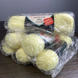 Lote de 6 abrigos e hilo de calcetín y suéter Clark Wintuk 2 oz 3 capas Ea Baby amarillo - Imagen 1 de 7