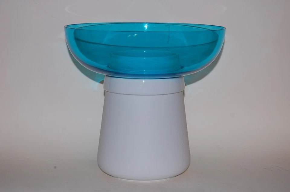 Vase 17 cm Weiss-weiss Collana mit türkis Aufsatz Rosenthal NEU - Bild 1 von 1