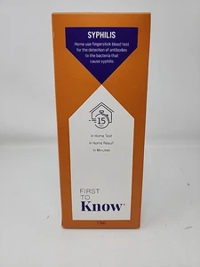 First To Know Syphilis Test, Fingerstick Bluttest für zu Hause | 1 TEST EXP 12/2025 - Bild 1 von 4