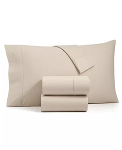 Charter Club Sleep Luxe Solid Cotton Flannel 4-Pc. Sheet Set, Full, Ivory&White - Picture 1 of 6
