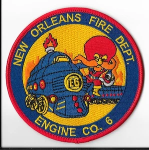New Orleans Fire Department, Louisiana Engine 6 Shoulder Patch V1 - Bild 1 von 2