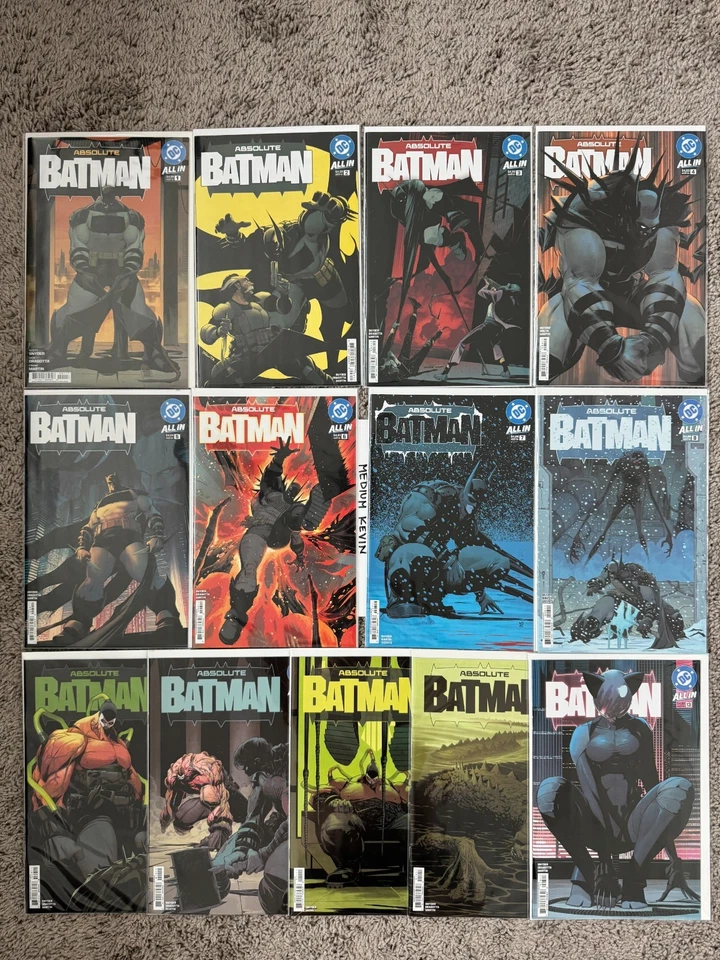 Absolute Batman 1-13 SET Main Cover A 1st PTG + 7th PTG 2 3 4 5 6 7 8 9 10 11 12 - Image 1 of 4