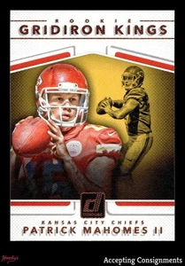 2017 Donruss Rookie Gridiron Kings #2 Patrick Mahomes II RC ROOKIE CHIEFS - Picture 1 of 2