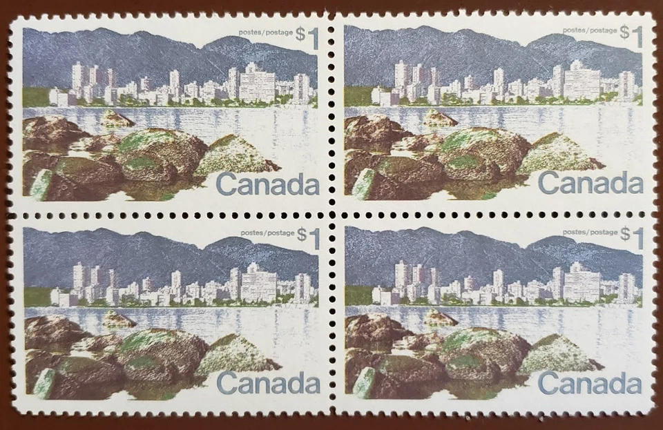 Stamps Canada Mint: #600 $1 Vancouver untagged blk. of 4 VF MNH - Image 1 of 1